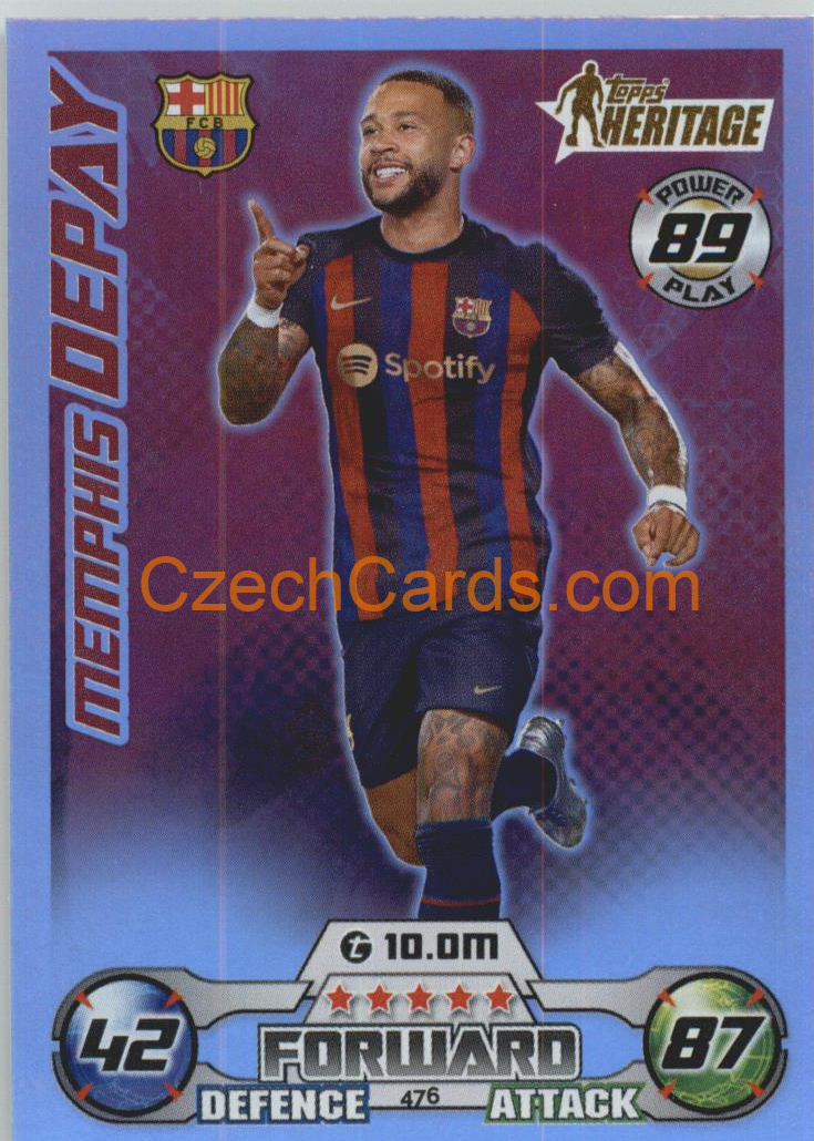 Memphis Depay Match Attax 2022/23 Heritage #476