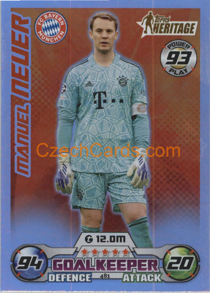 Manuel Neuer Match Attax 2022/23 Heritage #481