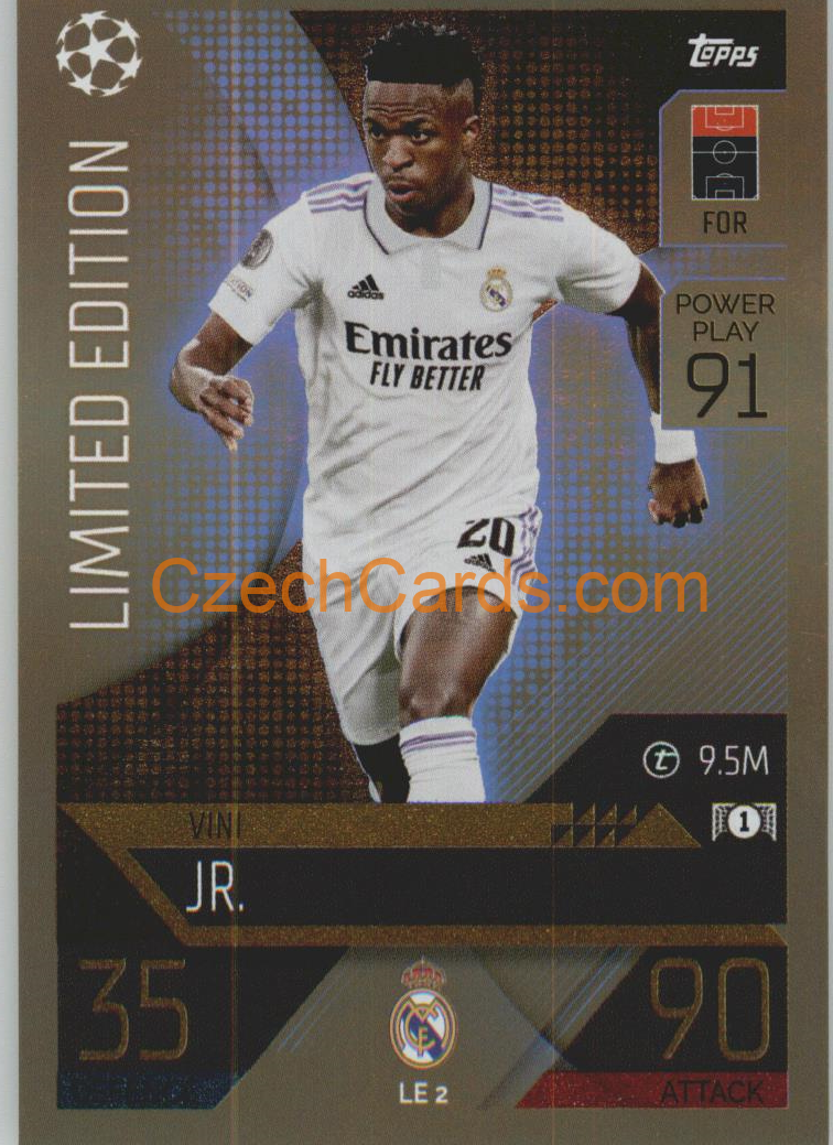 Vini Jr. Topps Match Attax 2022/23 Limited #LE2