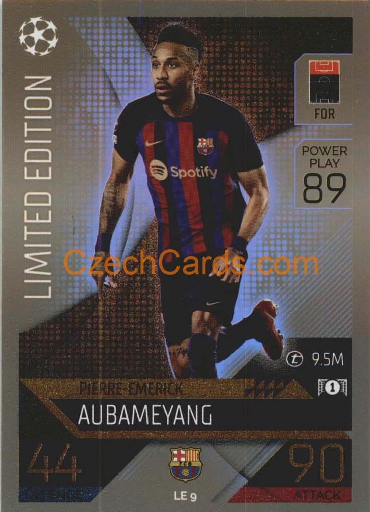 Pierre-Emerick Aubameyang Topps Match Attax 2022/23 Limited #LE9
