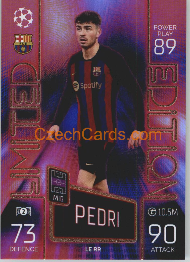 Pedri Topps Match Attax 2022/23 Limited Purple #LERR
