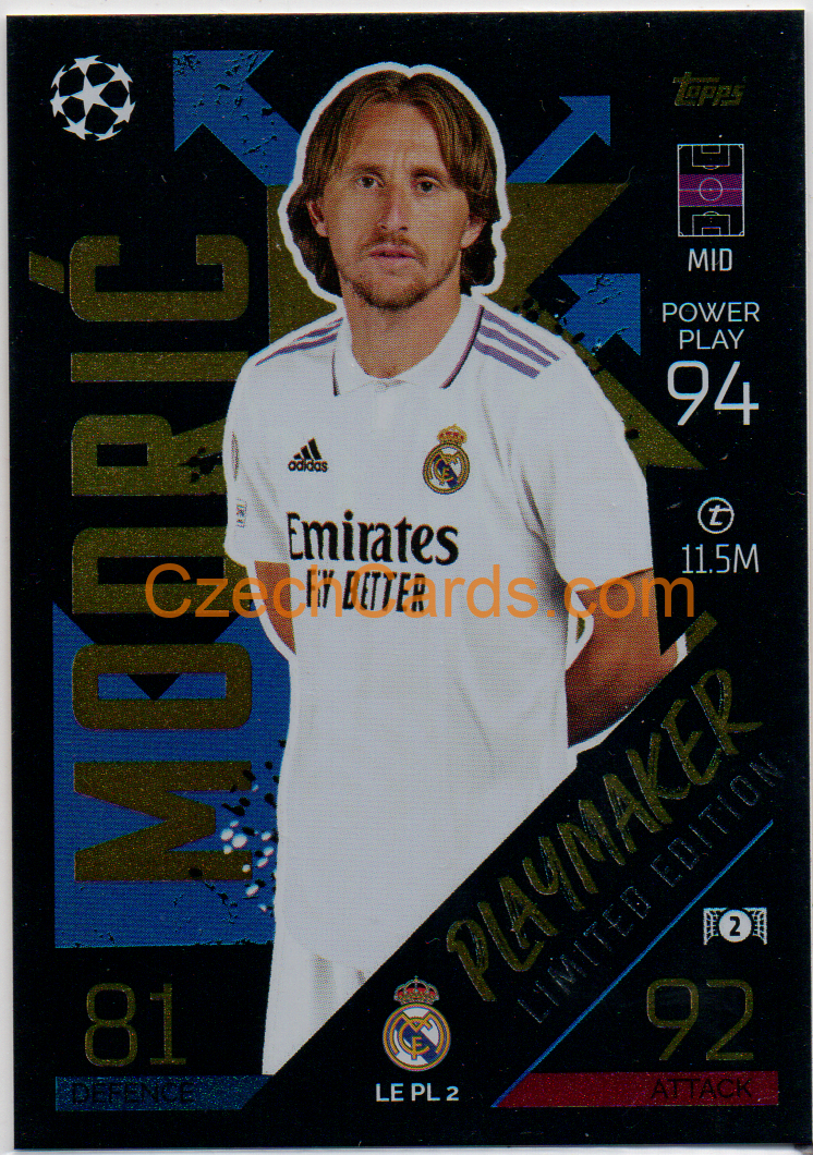 Luka Modrić Topps Match Attax 2022/23 Playmaker Limited #LEPL2