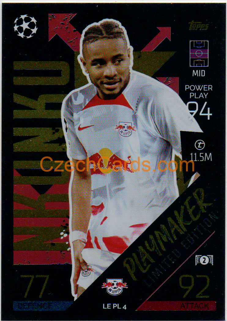 Christopher Nkunku Topps Match Attax 2022/23 Playmaker Limited #LEPL4