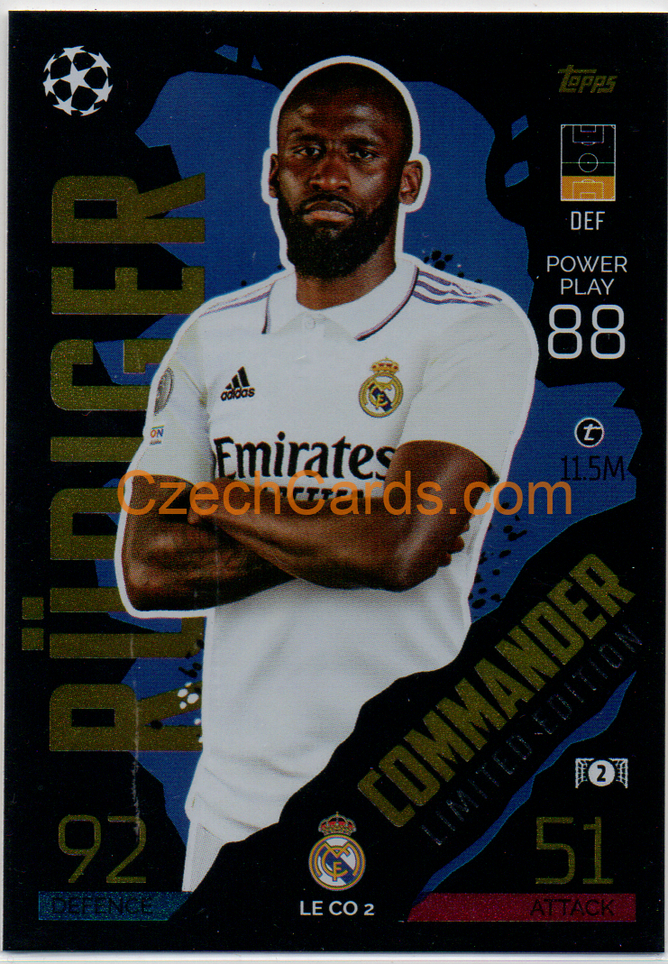 Antonio Rüdiger Topps Match Attax 2022/23 Commander Limited #LECO2