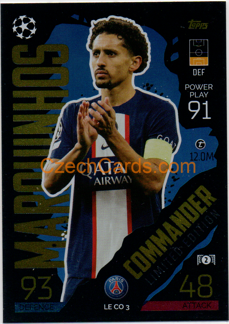 Marquinhos Topps Match Attax 2022/23 Commander Limited #LECO3