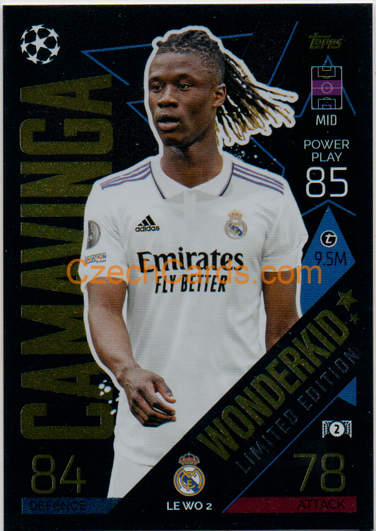 Eduardo Camavinga Topps Match Attax 2022/23 Wonderkids Limited #LEWO2