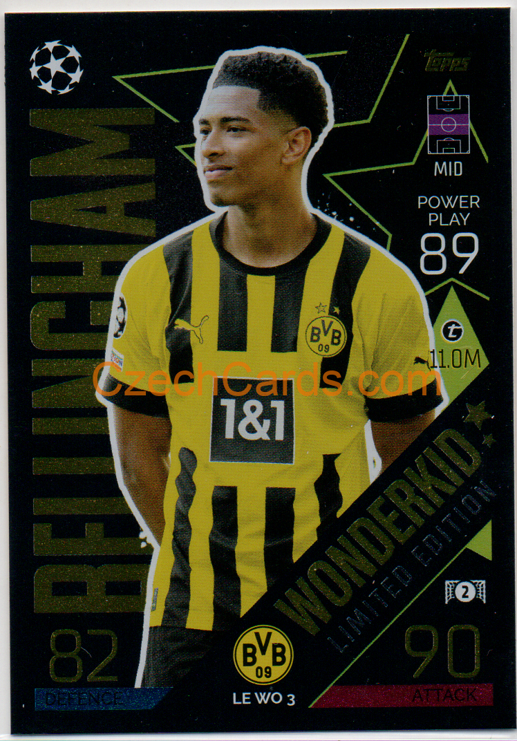 Jude Bellingham Topps Match Attax 2022/23 Wonderkids Limited #LEWO3