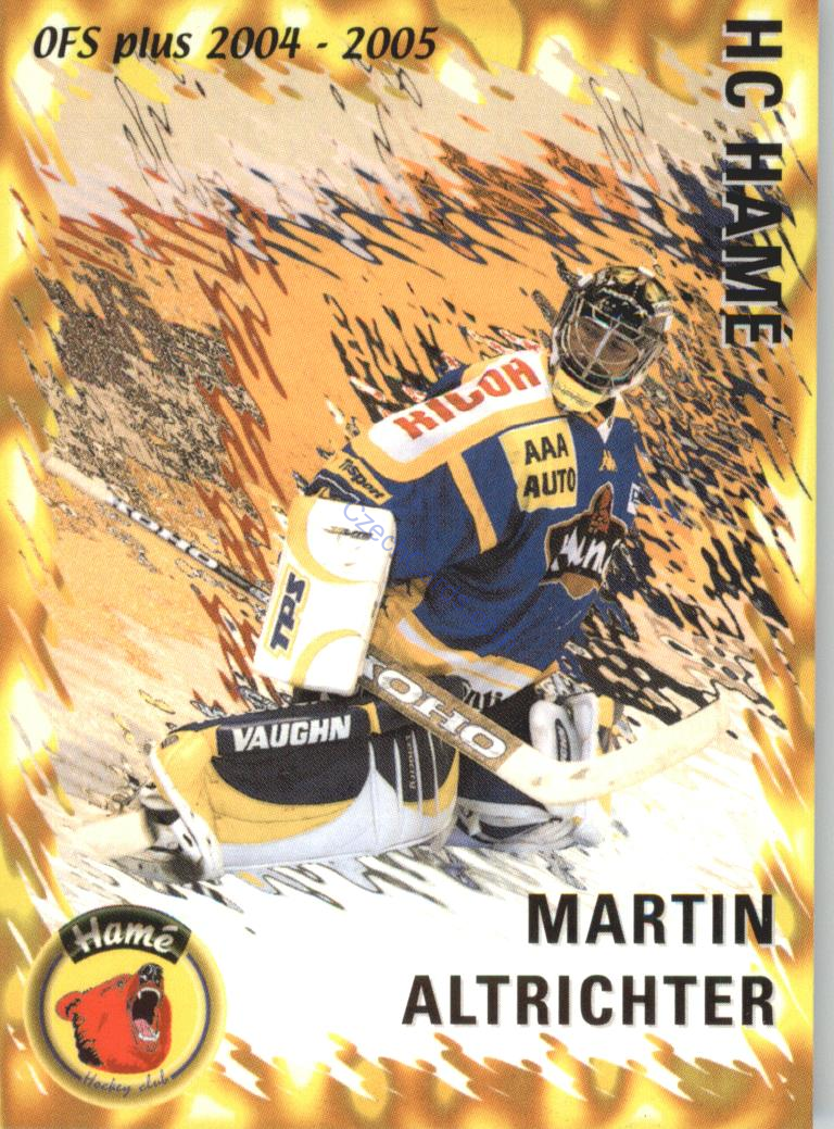 Martin Altrichter OFS 2004/05 Zlín klubová karta