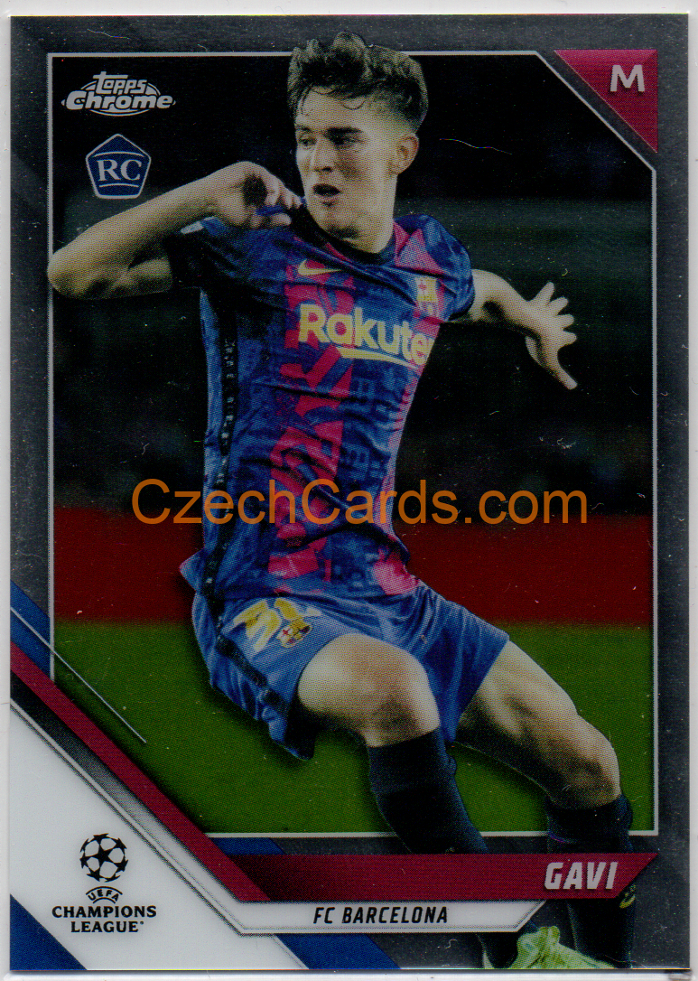 Gavi 2021/22 Topps Chrome UCL #25 RC