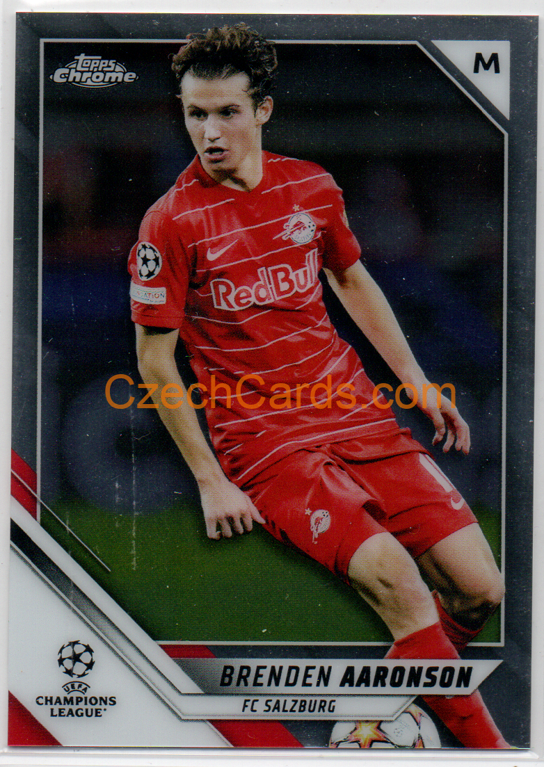 Brenden Aaronson 2021/22 Topps Chrome UCL #97