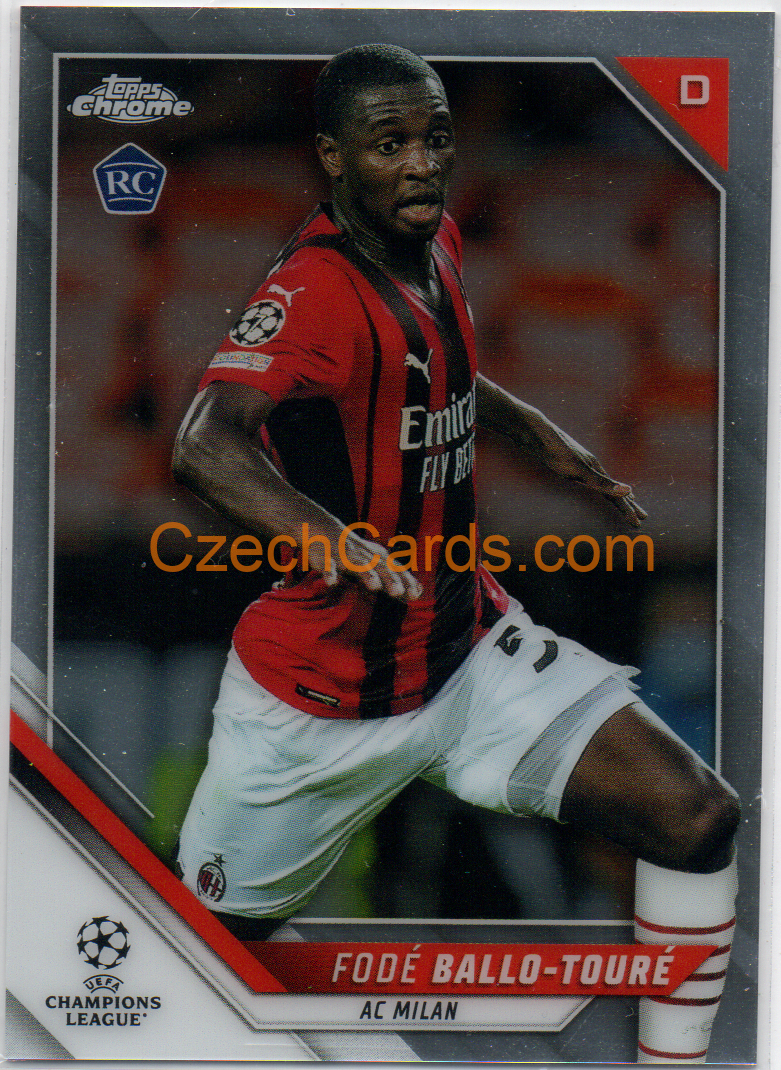 Fode Ballo-Toure 2021/22 Topps Chrome UCL #98 RC