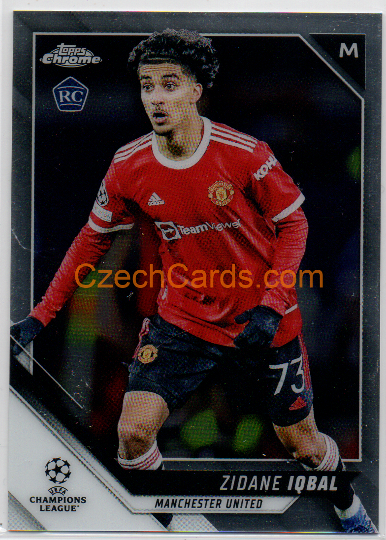Zidane Iqbal 2021/22 Topps Chrome UCL #102 RC