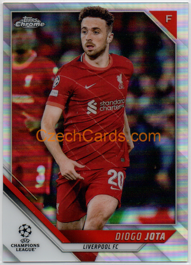 Diogo Jota 2021/22 Topps Chrome UCL Refractor #180