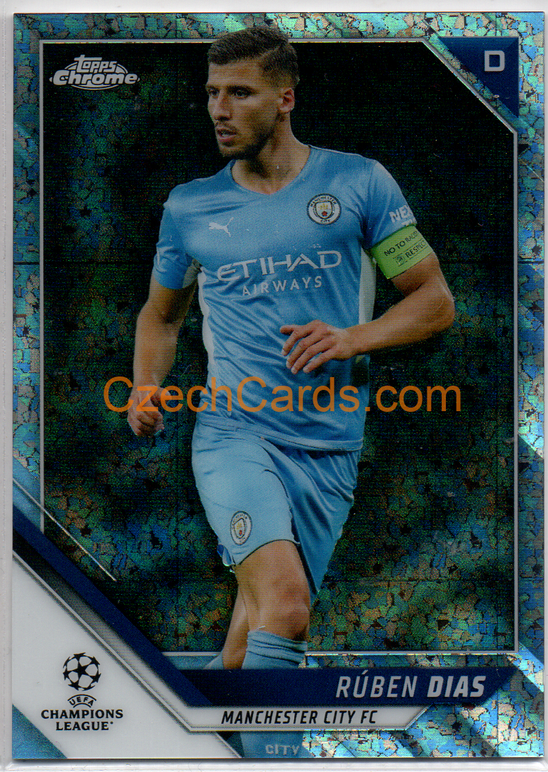 Ruben Dias 2021/22 Topps Chrome UCL Silver Mini Diamonds ref./275 #196