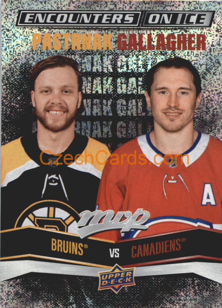 Pastrnak - Gallagher 2022/23 UD MVP Encounters On Ice #EI-7