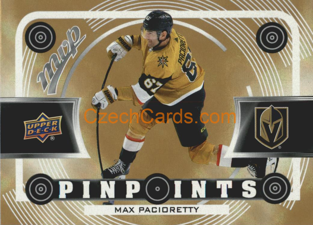 Max Pacioretty 2022/23 UD MVP Pinpoints Gold #PP-14 