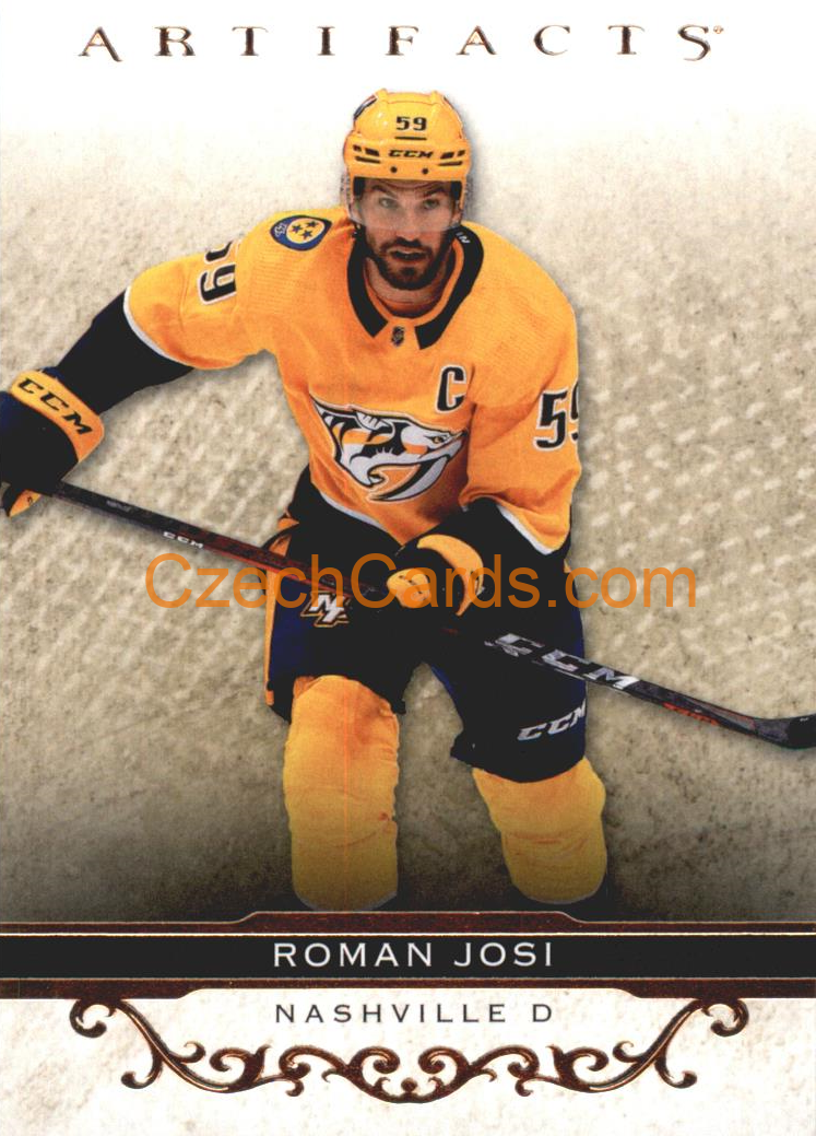 Roman Josi 2021/22 UD Artifact Rose Gold #87