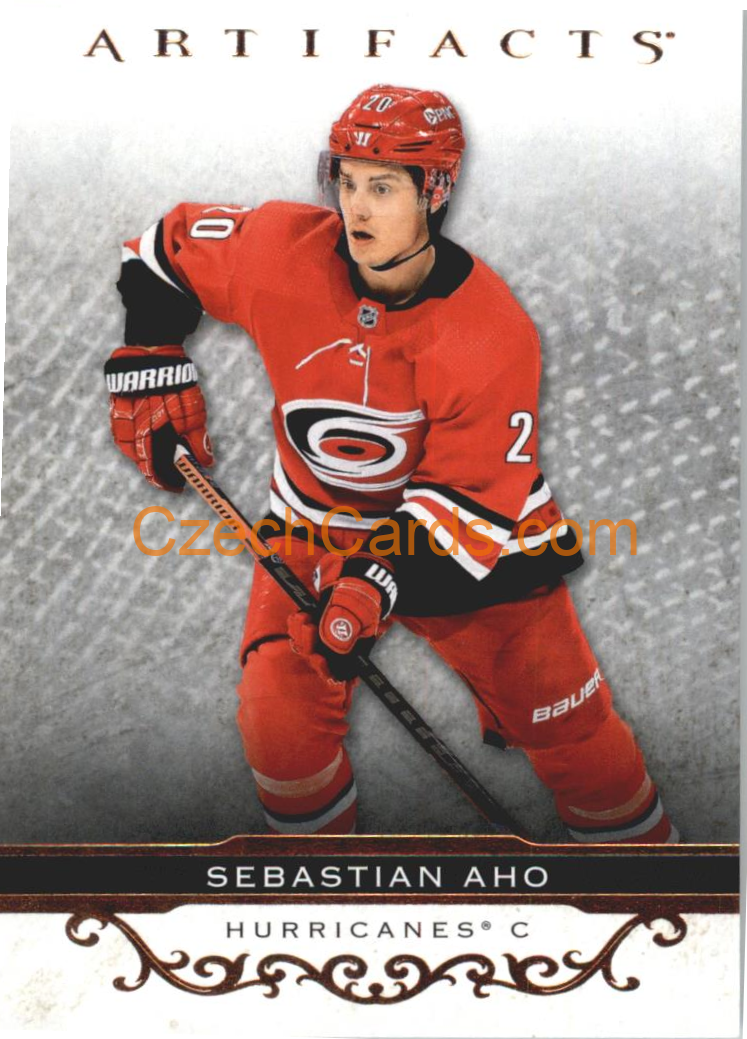 Sebastian Aho 2021/22 UD Artifact Rose Gold #125 SP