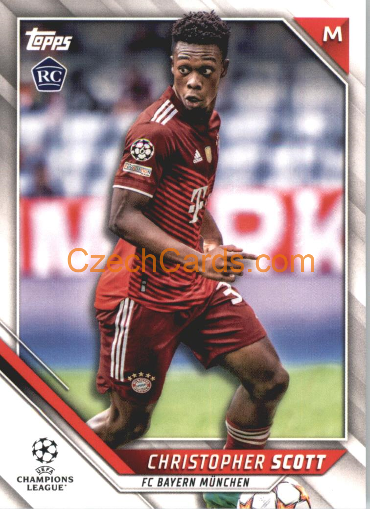 Christopher Scott 2021/22 Topps UCL #173 RC