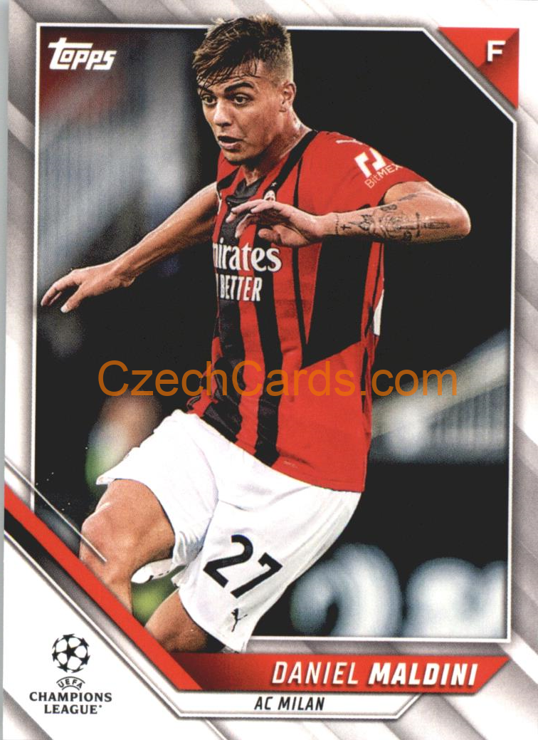 Daniel Maldini 2021/22 Topps UCL #179