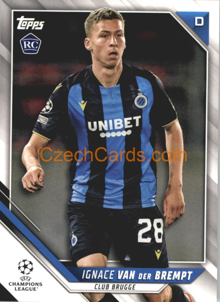 Ignace Van der Brempt 2021/22 Topps UCL #193 RC