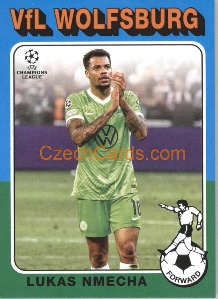 Lukas Nmecha 2021/22 Topps UCL 1975-76 Topps Footballer #75-11