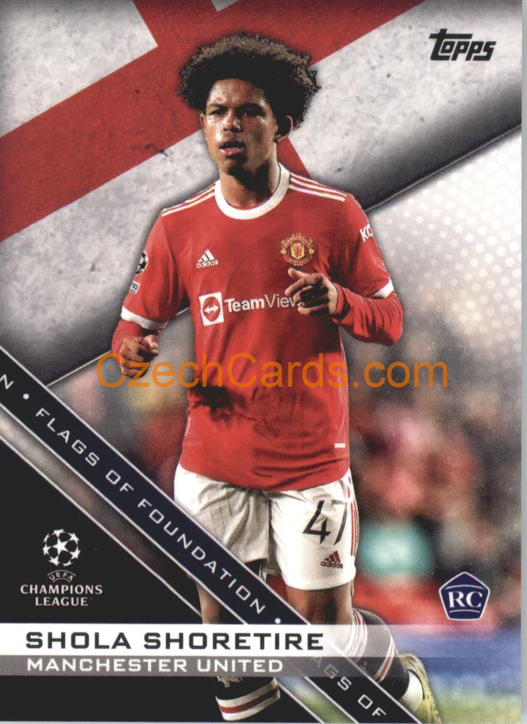Shola Shoretire 2021/22 Topps UCL Flags of Foundation #FF-03 RC