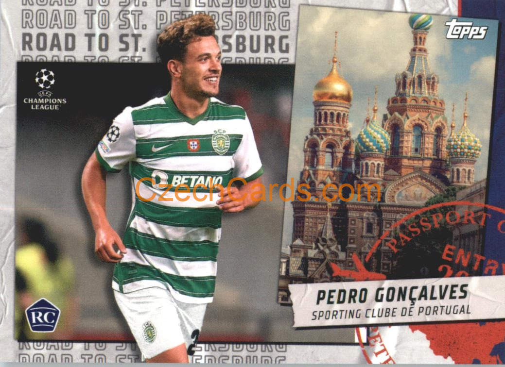 Pedro Goncalves 2021/22 Topps UCL Road to... #RSP-14 RC