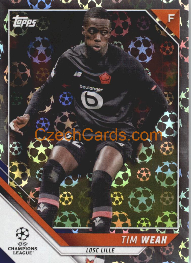 Tim Weah 2021/22 Topps UCL Starball parallel  #11