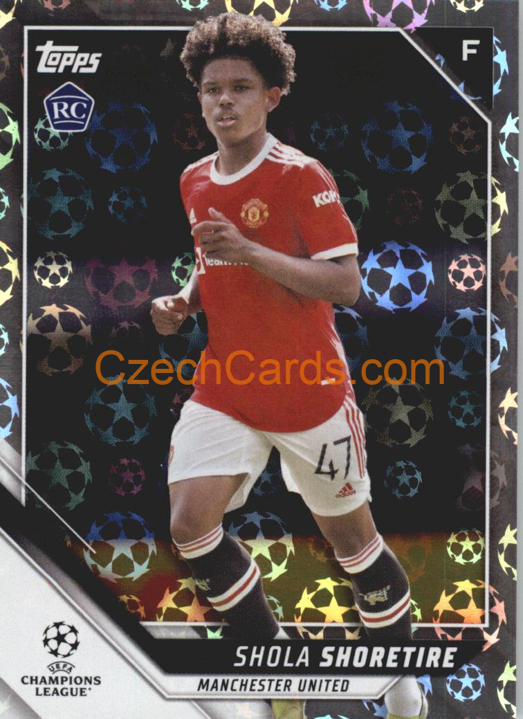 Shola Shoretire 2021/22 Topps UCL Starball parallel #21 RC