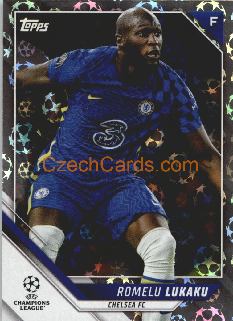 Romelu Lukaku 2021/22 Topps UCL Starball parallel #89