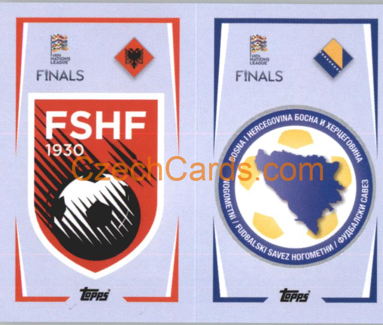 Albania / Bosnia and Herzegovina Team Badge  2022/23 Topps Nations League #15