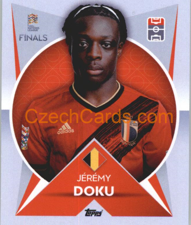 Jérémy Doku 2022/23 Topps Nations League #81