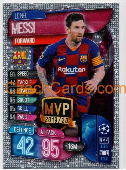 Lionel Messi 2019/20 Topps Match Attax MVP #C BAR