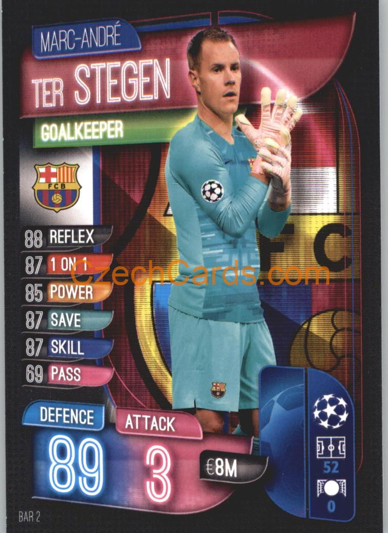 Marc-André ter Stegen 2019/20 Topps Match Attax #BAR 2