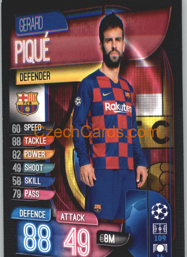 Gerard Piqué 2019/20 Topps Match Attax #BAR 3