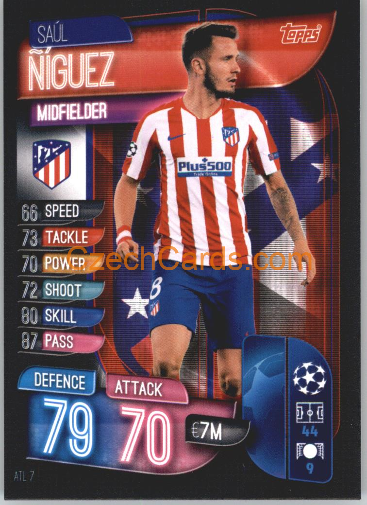 Saúl Ñíguez 2019/20 Topps Match Attax #ATL 7
