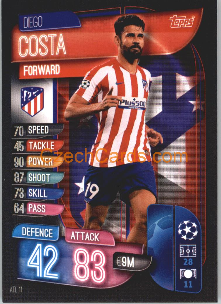 Diego Costa 2019/20 Topps Match Attax #ATL 11