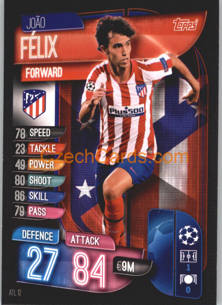 João Félix 2019/20 Topps Match Attax #ATL 12