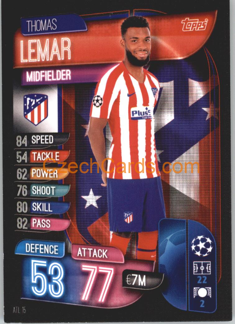 Thomas Lemar 2019/20 Topps Match Attax #ATL 15