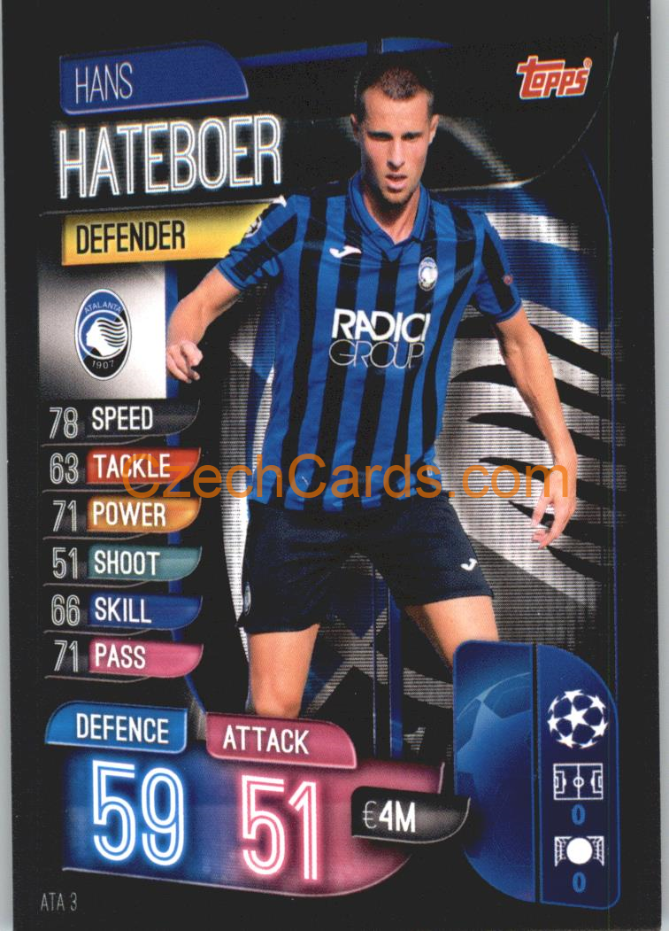 Hans Hateboer 2019/20 Topps Match Attax #ATA 3