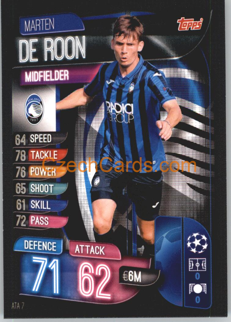 Marten de Roon 2019/20 Topps Match Attax #ATA 7