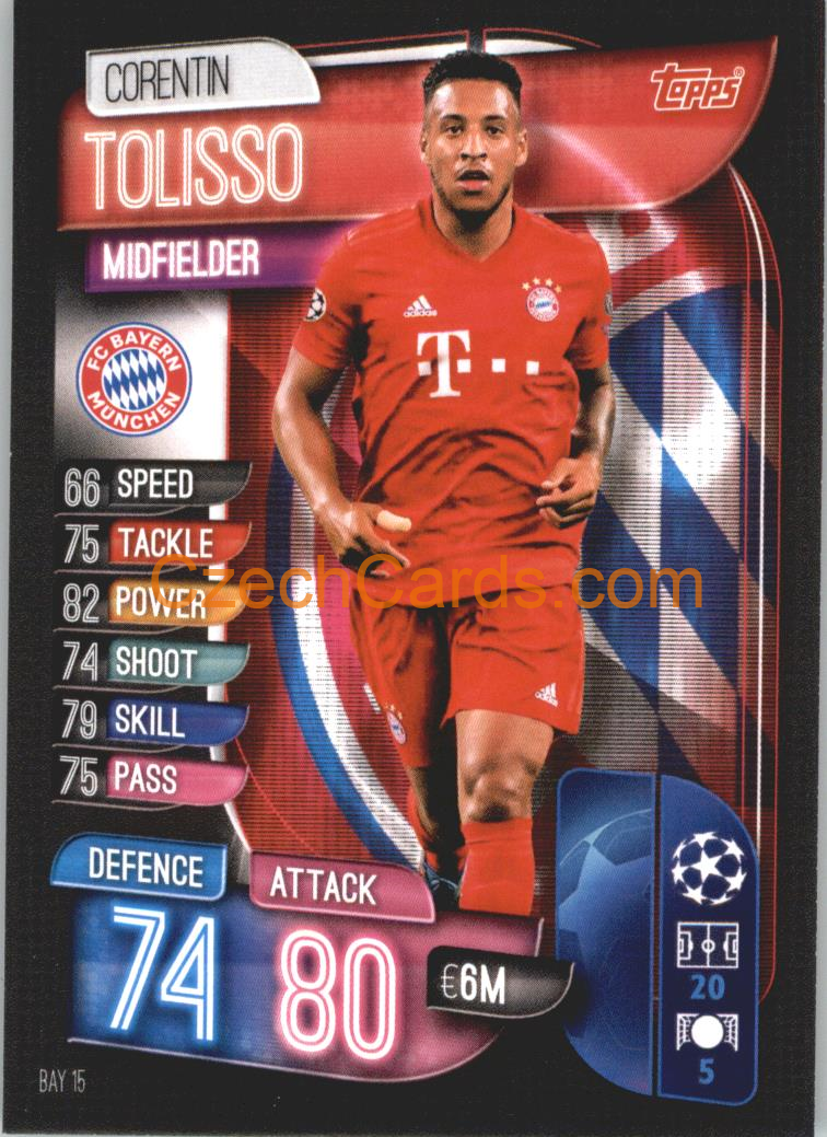 Corentin Tolisso 2019/20 Topps Match Attax #BAY 15
