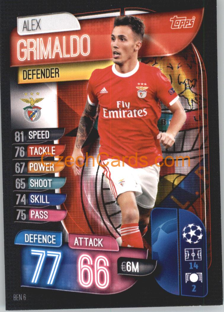 Alex Grimaldo 2019/20 Topps Match Attax #BEN 6
