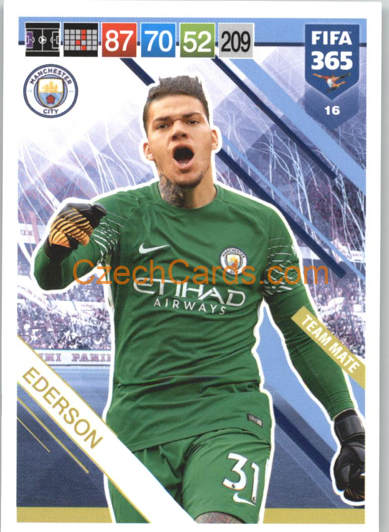 Ederson 2019 Panini FIFA 365 #16