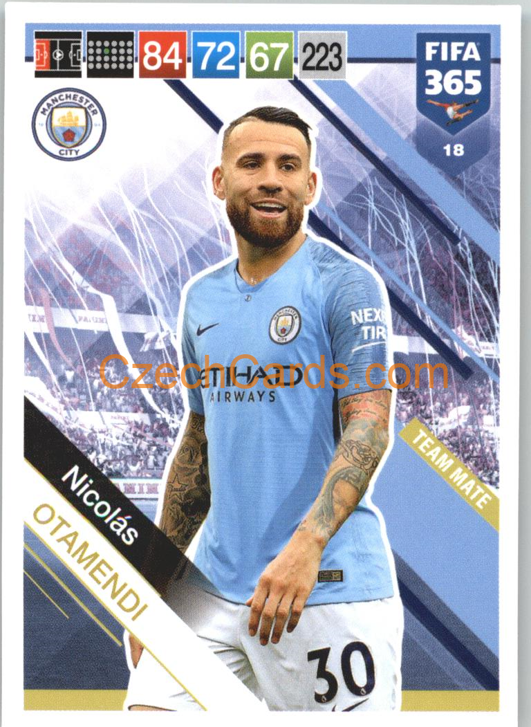 Nicolás Otamendi 2019 Panini FIFA 365 #18