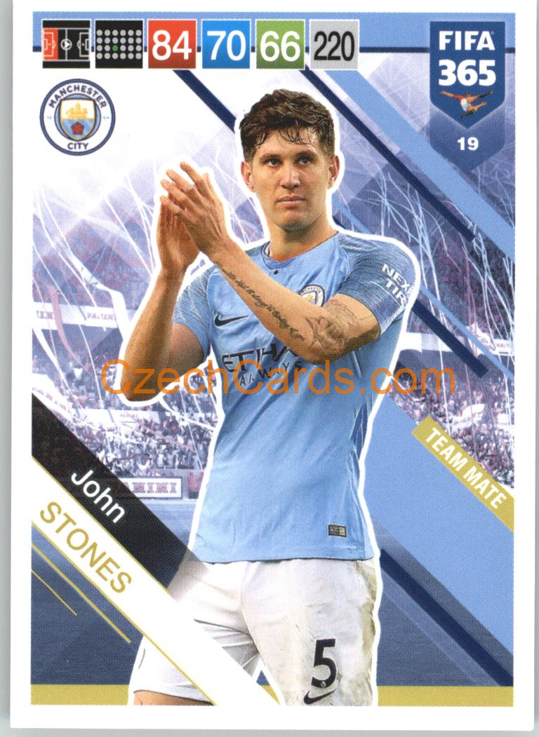 John Stones 2019 Panini FIFA 365 #19