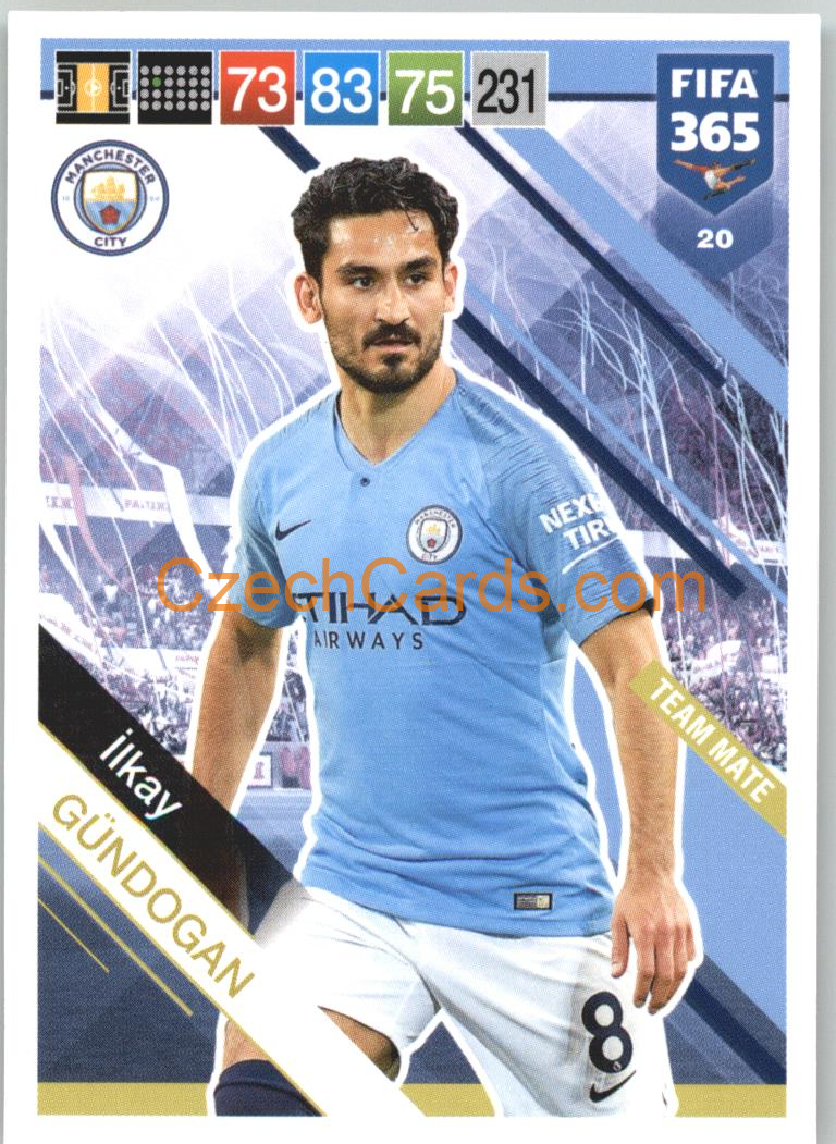 İlkay Gündogan 2019 Panini FIFA 365 #20