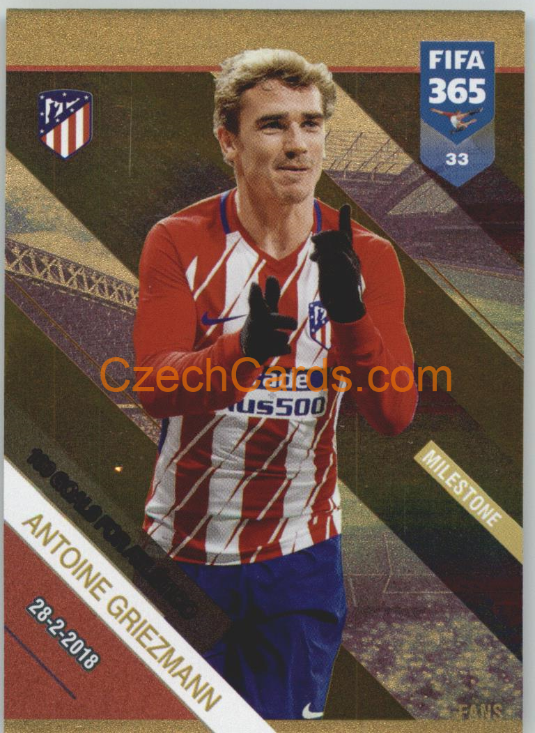 Antoine Griezmann 2019 Panini FIFA 365 FANS: FANS: Milestone #33