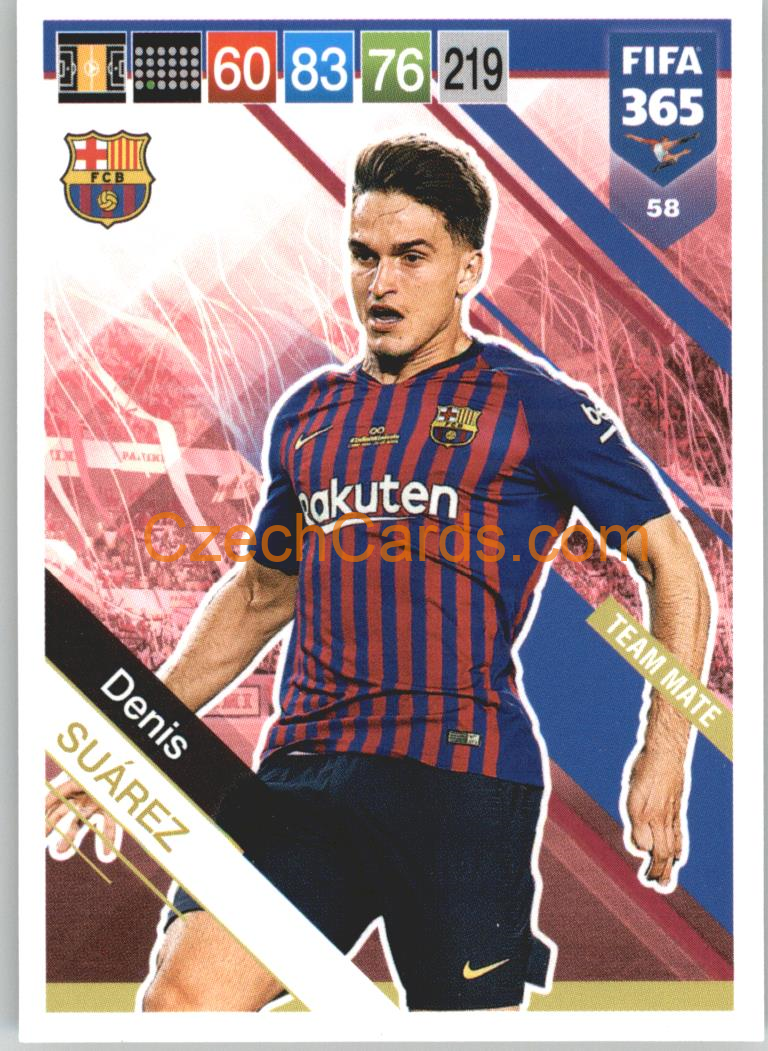 Denis Suárez 2019 Panini FIFA 365 #58